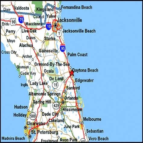 Map of Florida Gulf Coast Beaches
